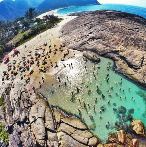 Itacoatiara beach in Niteroi