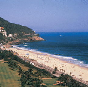 Sao Conrado beach in Rio