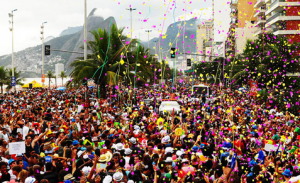 Tourists in Rio Carnival