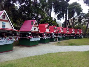 Beautiful tents at the Cristal Palace area in Petropolis